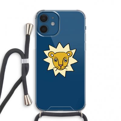 Kleine leeuw: iPhone 12 mini Transparant Hoesje met koord
