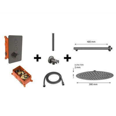 Best Design Regendoucheset One Pack Inbouw Thermostaat Moya M300 Gunmetal