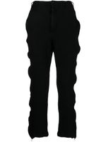 Black Comme Des Garçons pantalon à détails de zips - Noir