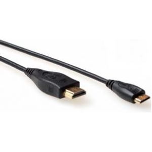 ACT 2m HDMI A/C HDMI kabel HDMI Type C (Mini) HDMI Type A (Standaard) Zwart