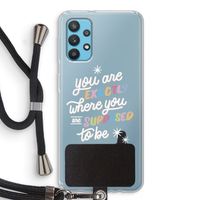 Right Place: Samsung Galaxy A32 4G Transparant Hoesje met koord