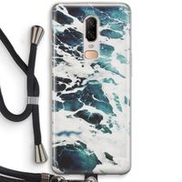 Golven: OnePlus 6 Transparant Hoesje met koord