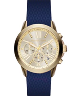 Horlogeband Michael Kors MK2556 Silicoon Blauw 20mm