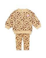 HEMA Baby kledingset luipaard bruin (bruin)