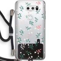 Small white flowers: LG V30 Transparant Hoesje met koord