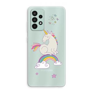 Regenboog eenhoorn: Samsung Galaxy A52s 5G Transparant Hoesje