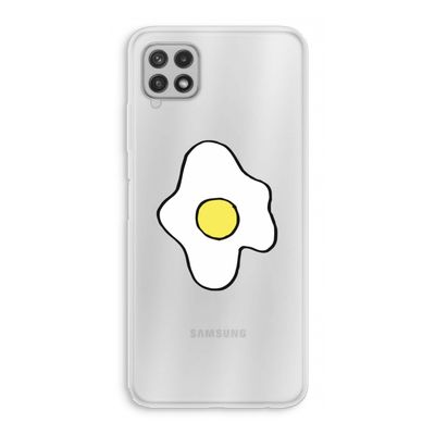 Spiegelei: Samsung Galaxy A22 4G Transparant Hoesje