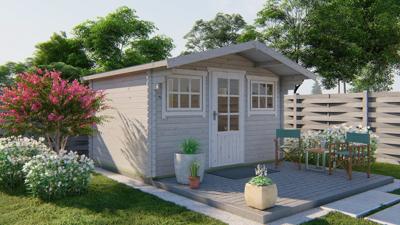 Blokhut - Tuinhuis Mika | 28 mm | vuren Red Class Wood geïmpregneerd