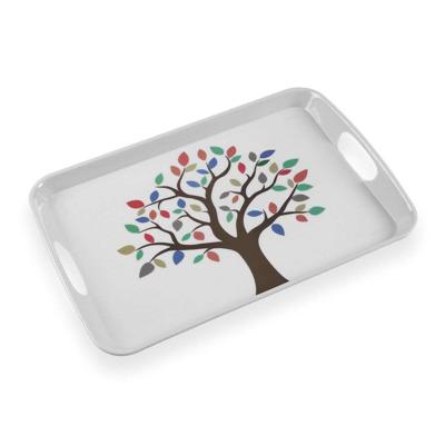 Dienblad Versa Melamine 31 x 3 x 46,2 cm Boomstructuur