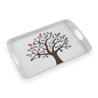Dienblad Versa Melamine 31 x 3 x 46,2 cm Boomstructuur