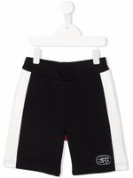 Emporio Armani Kids short colour block à patch logo - Bleu