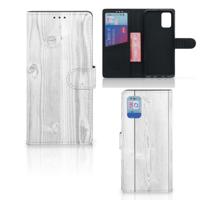 Samsung Galaxy A02s | M02s | Book Style Case | White Wood