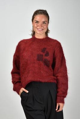 Isabel Marant trui Mirella PU0803FA-C4L05I deep red