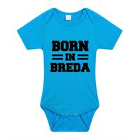 Born in Breda cadeau baby rompertje blauw jongens