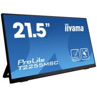 Iiyama ProLite Touchscreen monitor Energielabel: D (A - G) 54.6 cm (21.5 inch) 1920 x 1080 Pixel 16:9 5 ms HDMI, DisplayPort, USB IPS LED