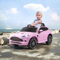 Aston Martin DBX 12V Elektrische Kinderauto met 2,4G Afstandsbediening Modern Voertuig met LED-Verlichting en Muziek Afsluitbare Deuren - thumbnail