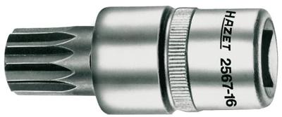 HAZET olieservice inzetstuk "2567-16 i-vielz.steckschl.16(xzn) 1/2z.f.au getr.oel
