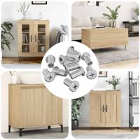 VidaXL Slotmoer 3673 pcs zilver staal