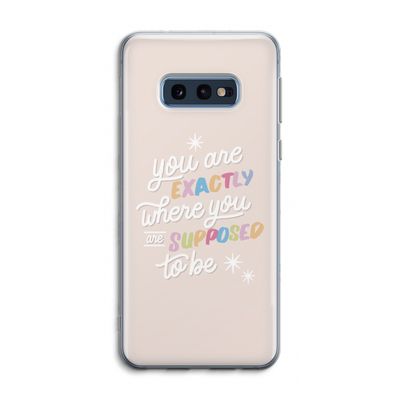Right Place: Samsung Galaxy S10e Transparant Hoesje