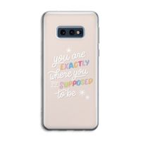 Right Place: Samsung Galaxy S10e Transparant Hoesje