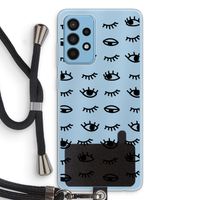 Eye pattern #2: Samsung Galaxy A52 Transparant Hoesje met koord