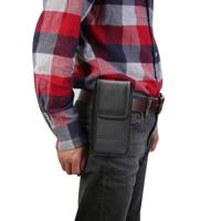 Multi-functionele universele verticale Oxford doek nylon stof taille tas met kaartsleuf voor 6 4 inch of onder smartphones (zwart)