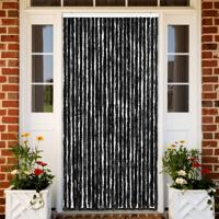 VidaXL Vliegengordijn 100x230 cm chenille antracietkleurig