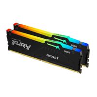 Kingston FURY 64 gb ddr5-6000 (2x 32 gb) kit werkgeheugen (zwart, kf560c30bbeak2-64, beast rgb, xmp, expo)