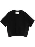 3.1 Phillip Lim sweat en coton à manches courtes - Noir - thumbnail