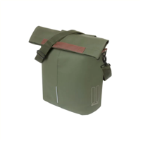 Basil tas city shopper vegan leather | moss green