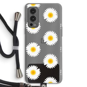 Margrietjes: OnePlus Nord 2 5G Transparant Hoesje met koord
