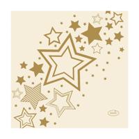 Duni Servetten Holiday Star Cream 24cm