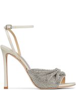 Jimmy Choo sandales Naria 110 mm ornées de cristal - Tons neutres