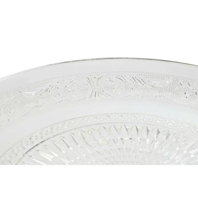 Eetbord Home ESPRIT Transparant Kristal 33 x 33 x 9,4 cm