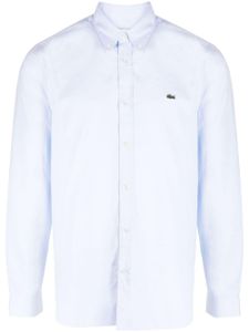 Lacoste chemise Premium à patch logo crocodile - Bleu