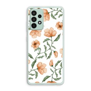 Peachy flowers: Samsung Galaxy A52s 5G Transparant Hoesje