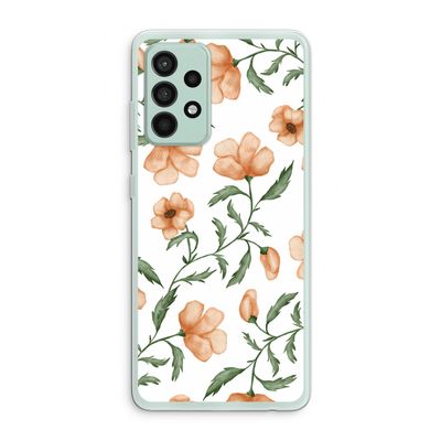 Peachy flowers: Samsung Galaxy A52s 5G Transparant Hoesje