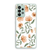 Peachy flowers: Samsung Galaxy A52s 5G Transparant Hoesje