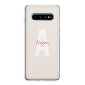 Strawberry Milkshake: Samsung Galaxy S10 Plus Transparant Hoesje