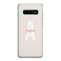 Strawberry Milkshake: Samsung Galaxy S10 Plus Transparant Hoesje