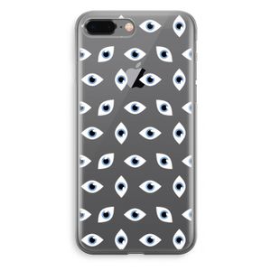 Eyes pattern: iPhone 8 Plus Transparant Hoesje