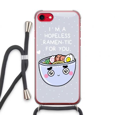 I'm A Hopeless Ramen-Tic For You: iPhone SE 2020 Transparant Hoesje met koord
