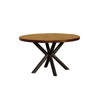 Tower Living Ronde Eettafel 'Selva' Mangohout, ø130cm, kleur Naturel