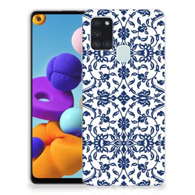 Samsung Galaxy A21s | TPU Case | Flower Blue