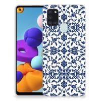 Samsung Galaxy A21s | TPU Case | Flower Blue