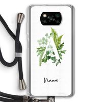 Green Brush: Xiaomi Poco X3 NFC Transparant Hoesje met koord
