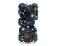 30 onbreekbare kerstballen mixkoker nacht blauw