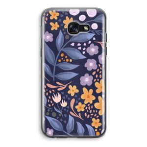 Flowers with blue leaves: Samsung Galaxy A5 (2017) Transparant Hoesje