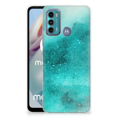 Smartphone hoesje Motorola Moto G60 Painting Blue Smartphone hoesje Motorola Moto G60 Painting Blue