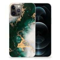 TPU Siliconen Hoesje voor iPhone 12 Pro Max Marmer Groen